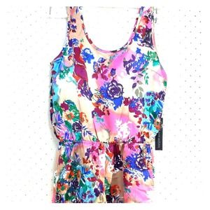 Flower Floral Jumpsuit M